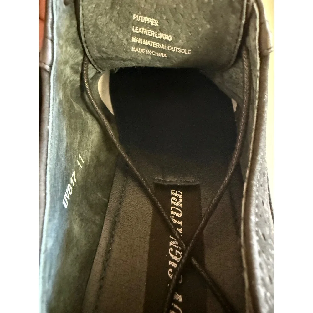 UV Signature Mens Black Oxford Dress Shoes  Size 11